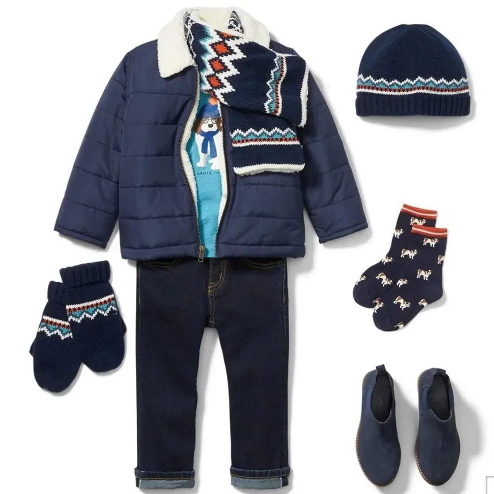 Janie and Jack Fair Isle Beanie, 2T-3 - NWT -